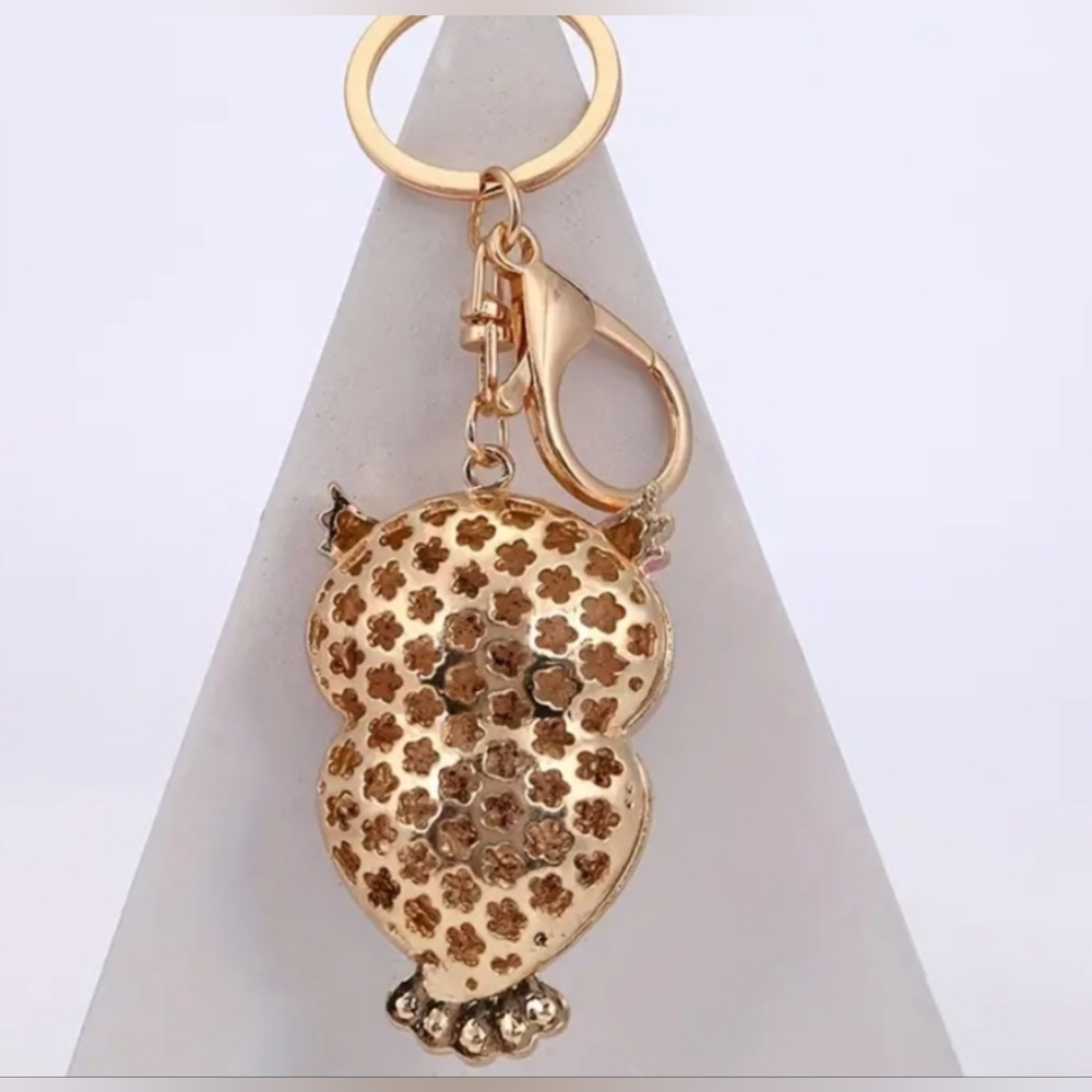 Owl Rhinestone Keychain/Charm - Picture 3 of 4